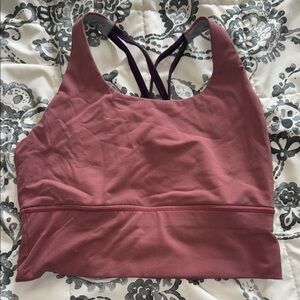 Women's Burgundy Sports Bra